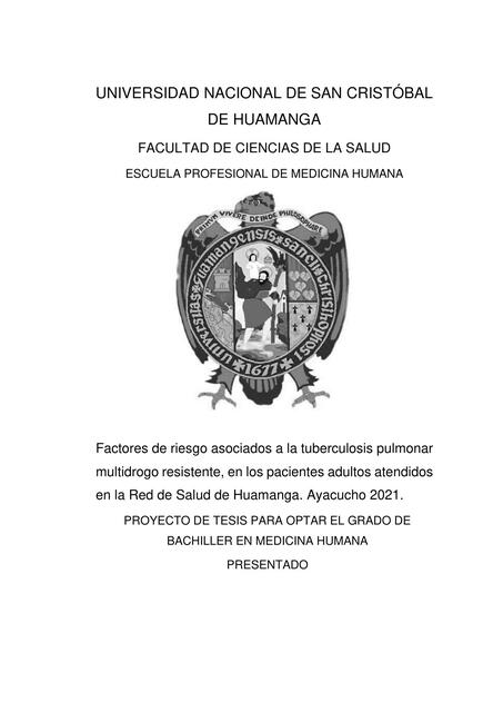 FACTORES DE RIESGOS ASOCIADOS A LA TUBERCULOSIS PULMONAR