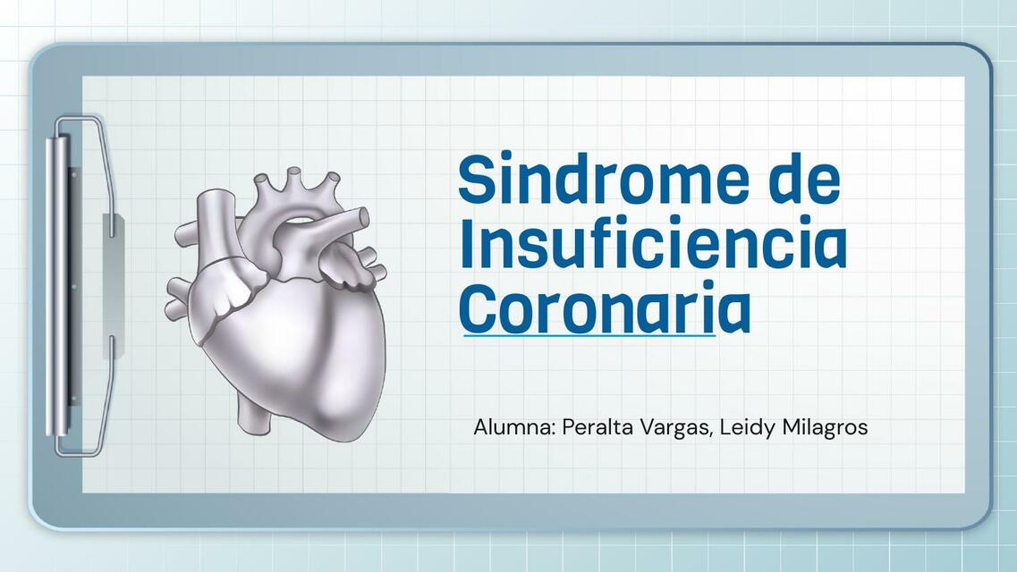 Síndrome de Insuficiencia Coronaria