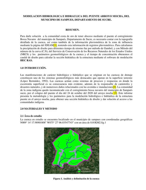 Articulo Hidrologico e Hidraulico PUENTE