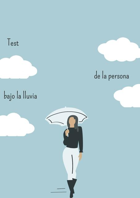 Test de la persona bajo la lluvia 