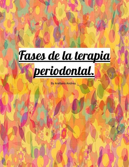 Fases de la Terapia Periodontal