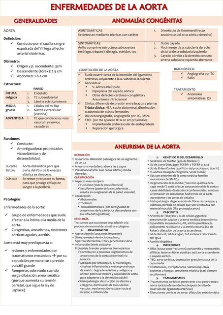 Enfermedades de la Aorta