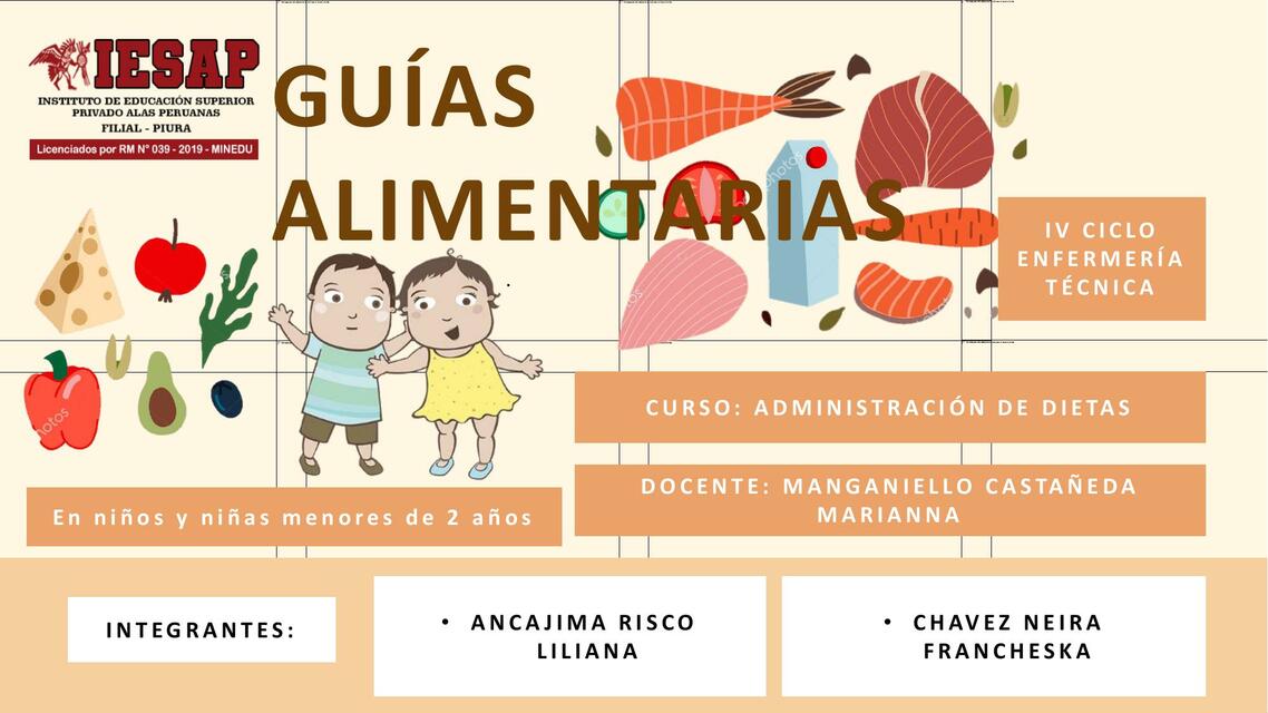 Guías Alimentarias Niños Menores de 2 Años