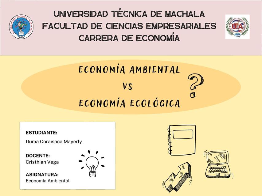 Economía Ambiental vs Economía Ecológica