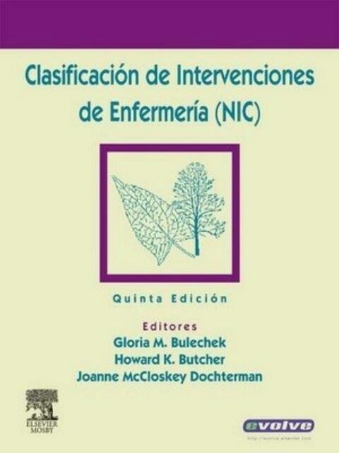 Clasificación de Intervenciones de Enfermería NIC 5ta edición