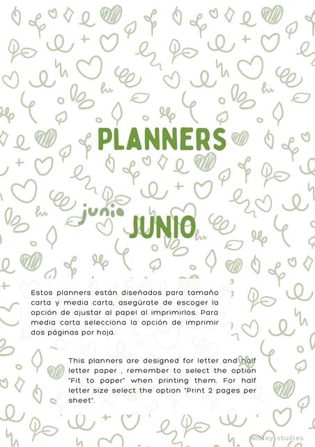 Planners Junio 2022