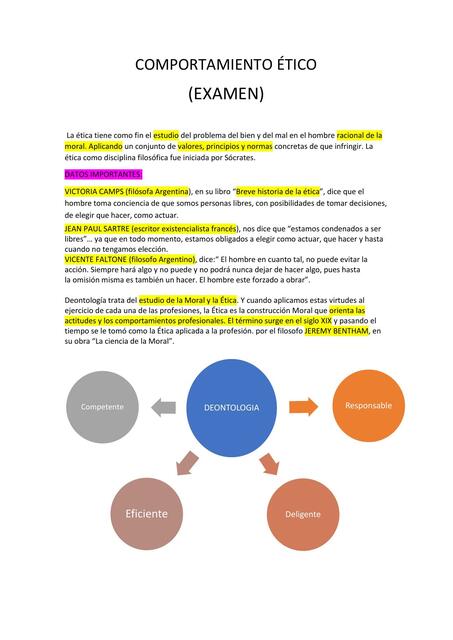 Comportamiento Ético 