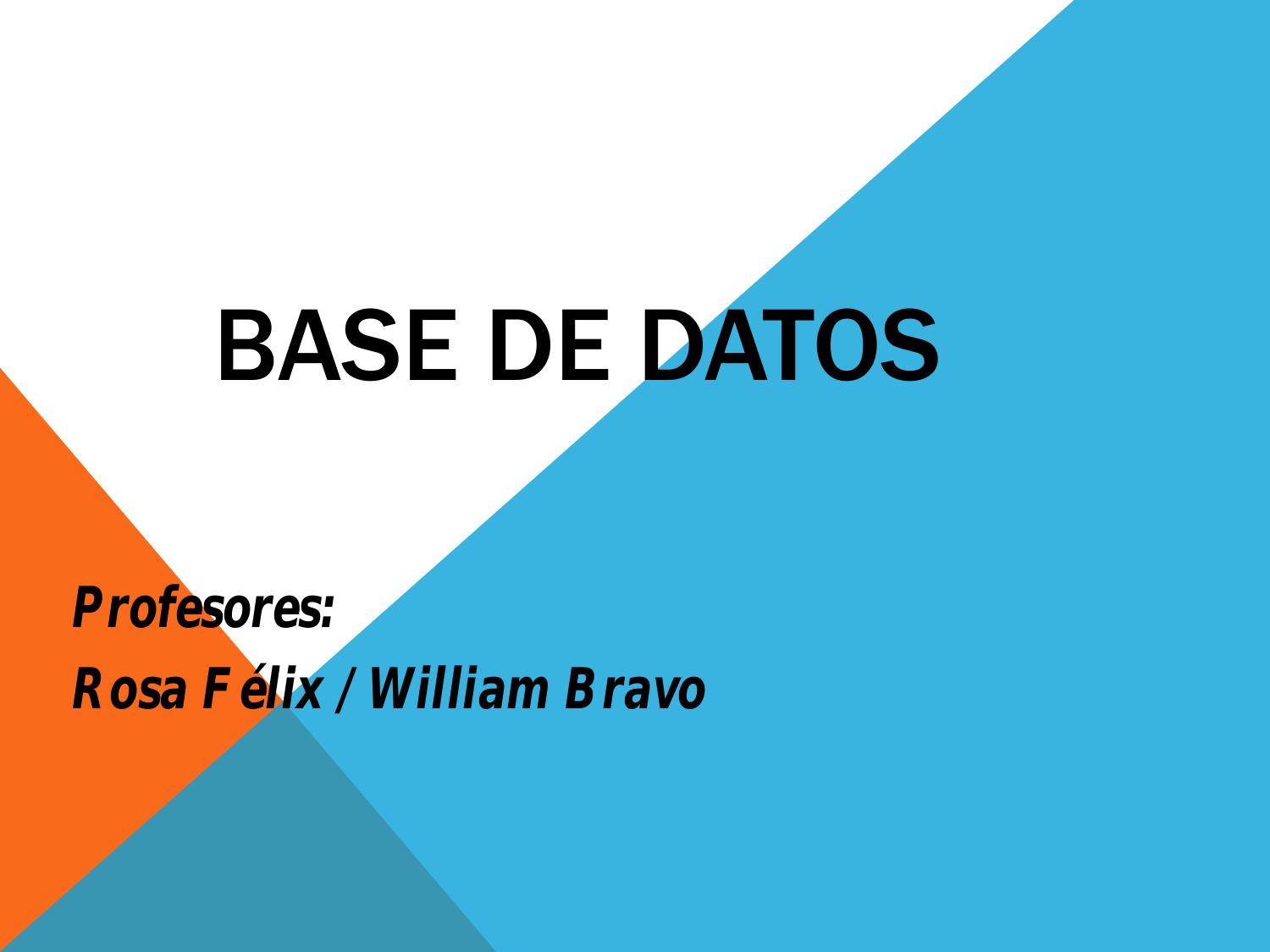 Base De Datos Unidad 1 Conceptos Básicos