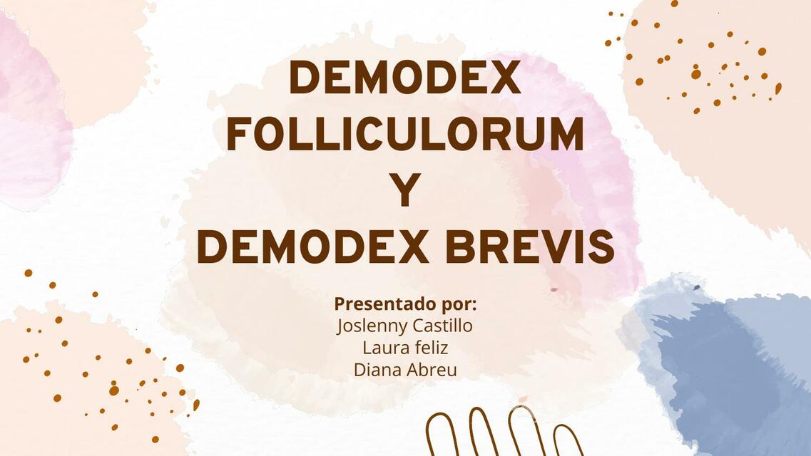 Demodex Folliculorum y Demodex Brevis