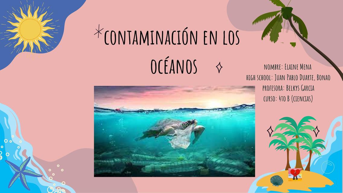 Contaminación en los Océanos 