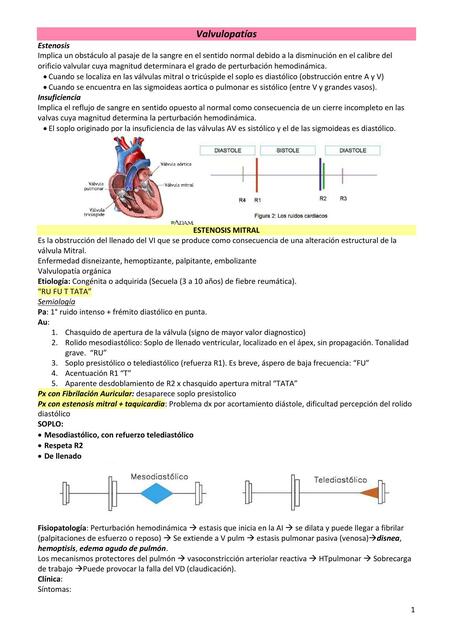 Valvulopatías