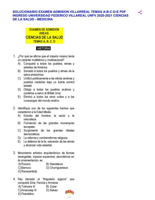 Examen De Villarreal