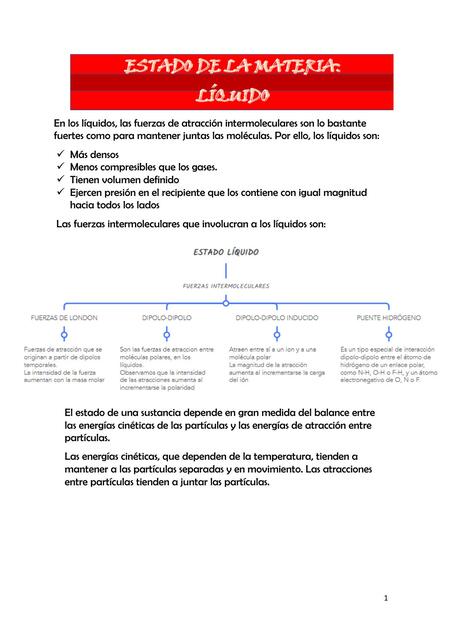 Estado de la Materia: Líquido 