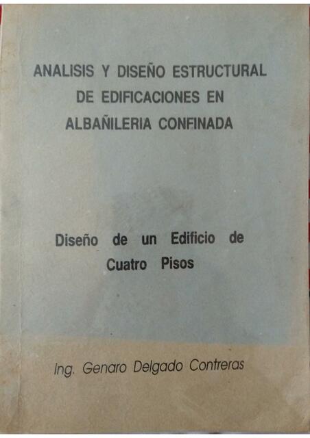 Análisis y Diseño Estructural en Edificaciones en Albañilería Confinada 