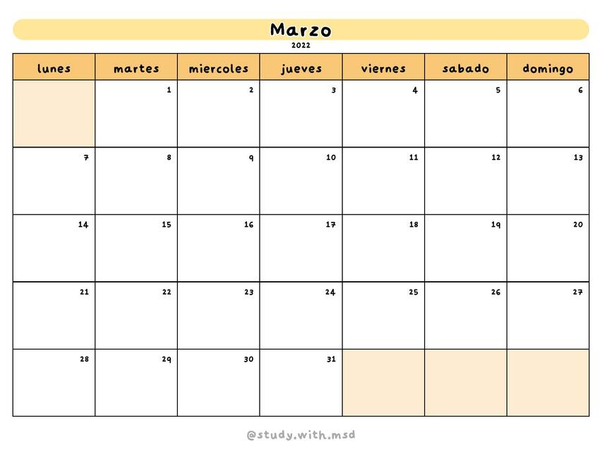 Calendario 2022 