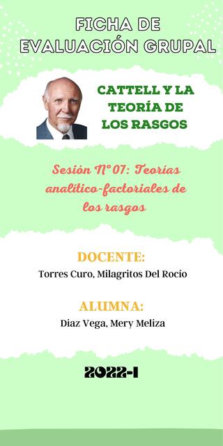 Cattell y la Teoría de los Rasgos 