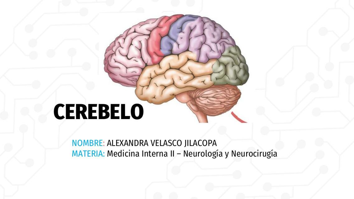 Síndrome Cerebeloso