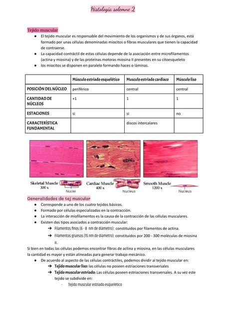 Histología Solemne