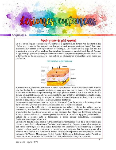 Lesiones Cutáneas