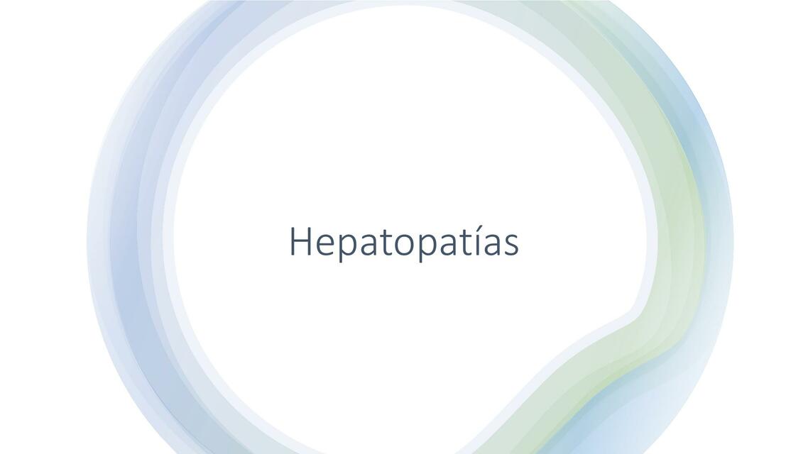 Hepatopatías