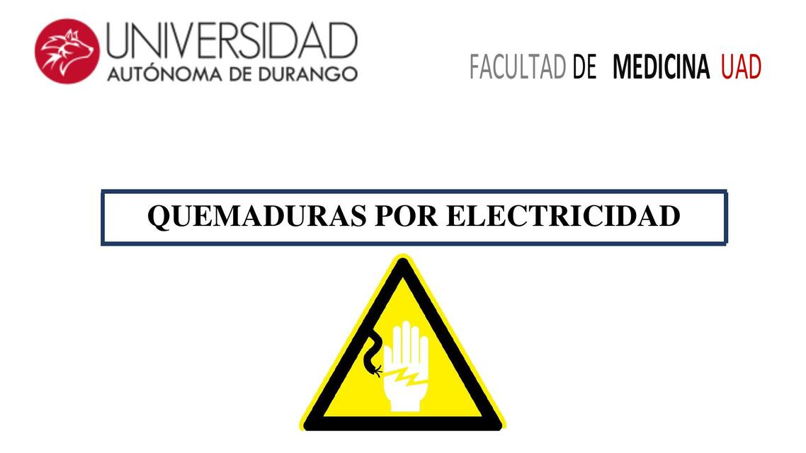 Quemaduras por Electricidad