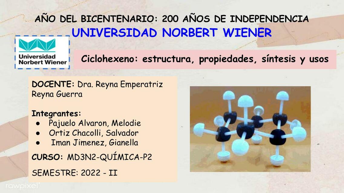 Ciclohexeno: estructura, propiedades, síntesis y usos