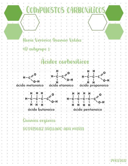 Investigación de carbóxilicos HVGV 1