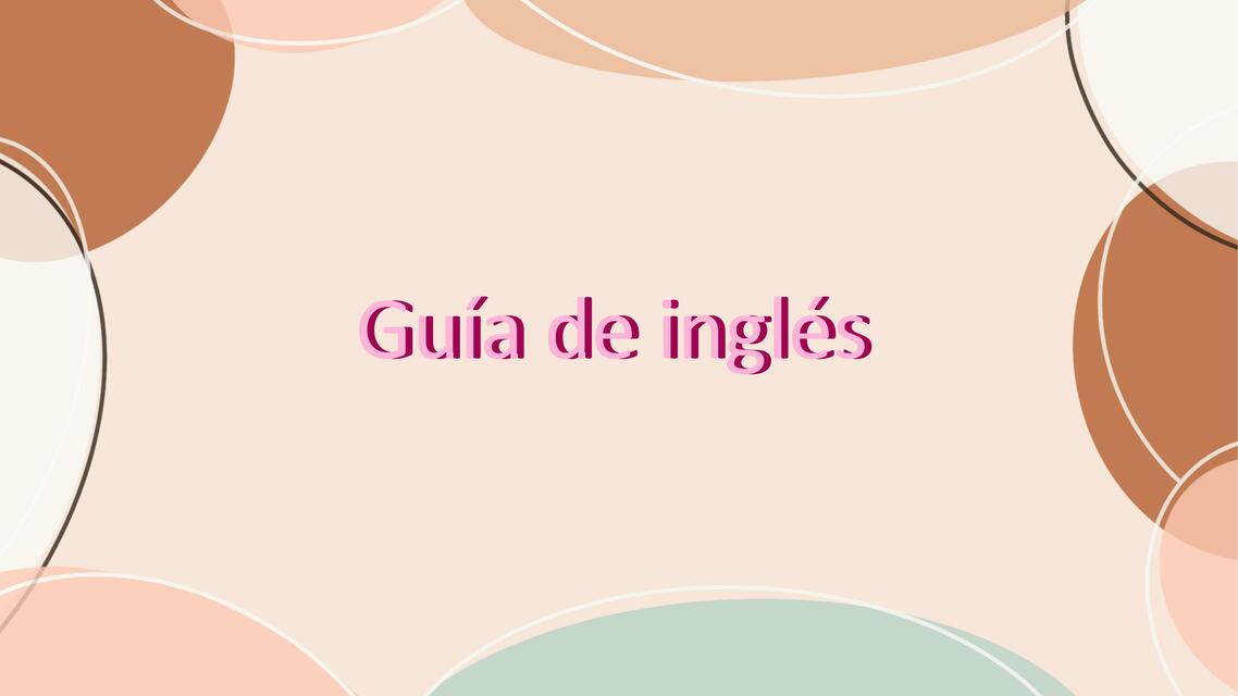 Guía Inglés