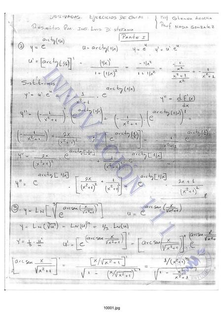 Ejercicios Resueltos de Derivadas 