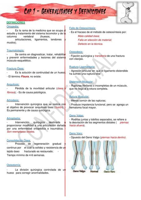 Resumen de Traumatología