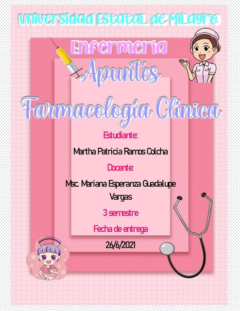 Apuntes de Farmacología Clínica