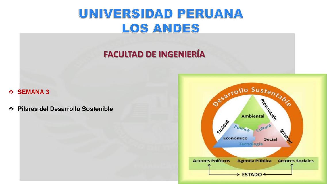 Pilares del Desarrollo Sostenible