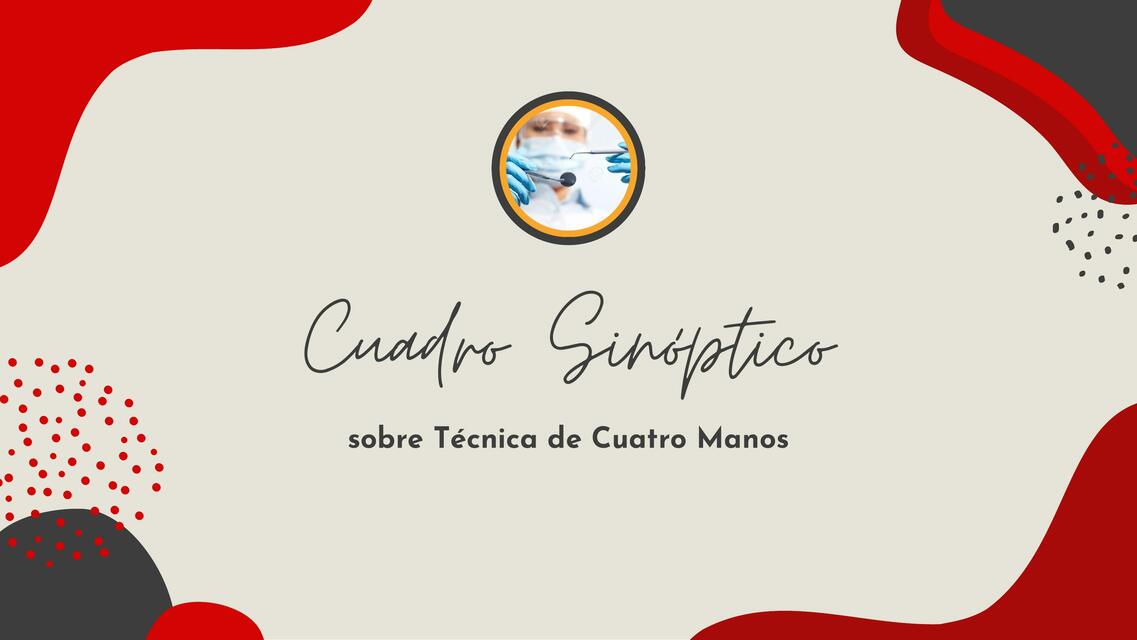 Cuadro Sinóptico- Técnica Cuatro Manos