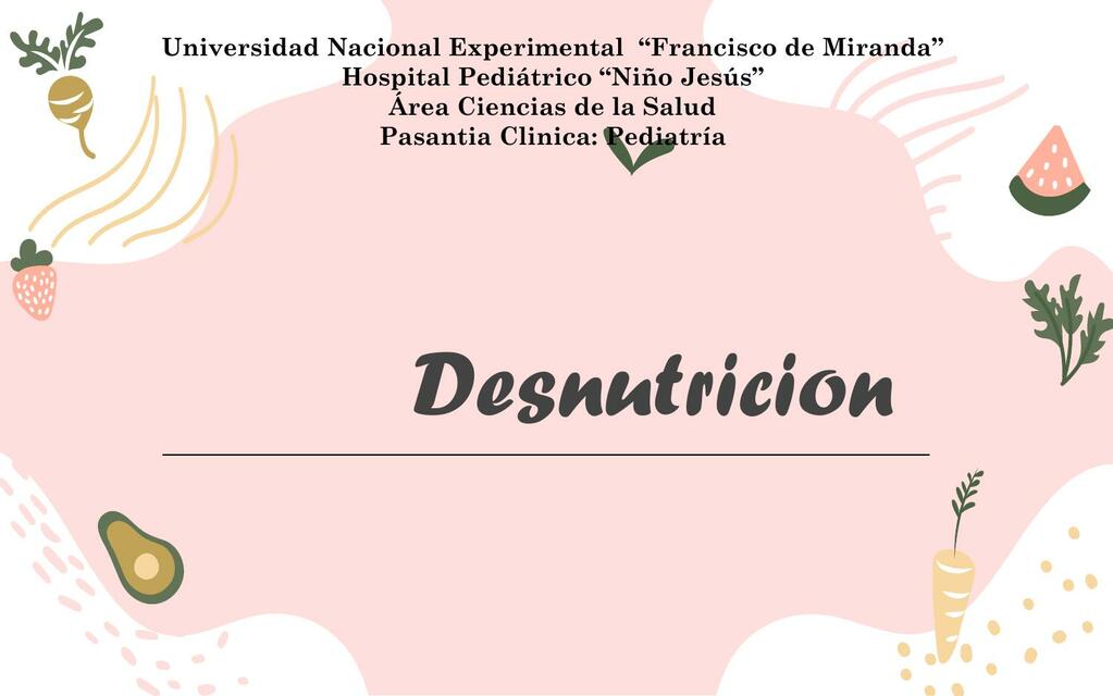 Desnutrición 