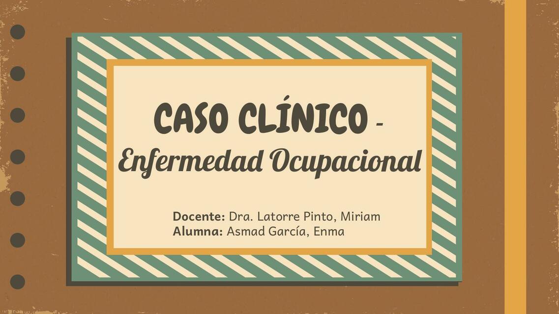 Neumoconiosis- Caso Clínico