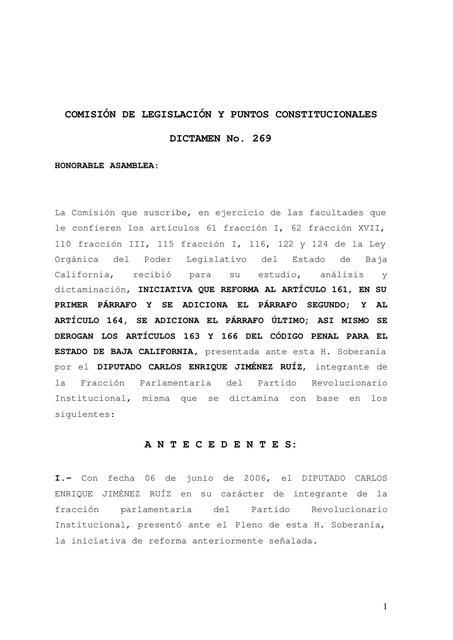 Comisión de Legislación y Puntos Constitucionales