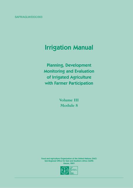 Irrigation Manual