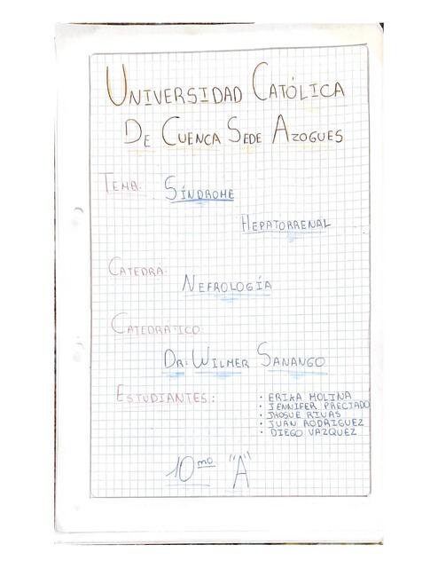 Gráficos de Síndrome Hepatorrenal