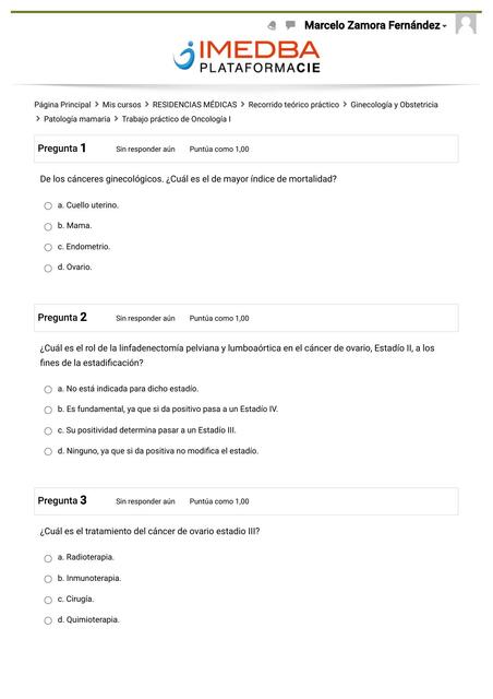 Trabajo Práctico de Oncología I