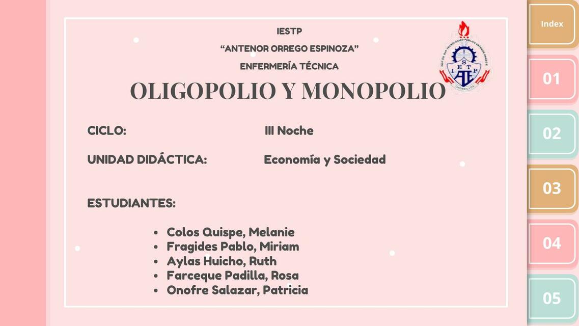 Oligopolio y Monopolio 