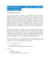 Áreas con riesgo de inundación en un aguacero