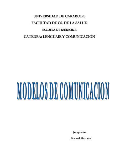 Modelos de Comunicación