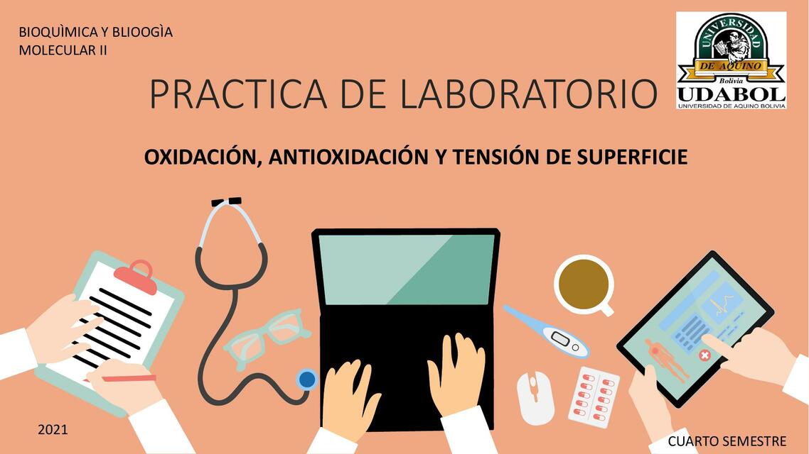 Oxidación Antioxidación y Tensión de Superficie