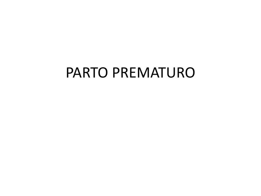 Parto Prematuro