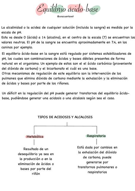 Equilibrio Ácido Base