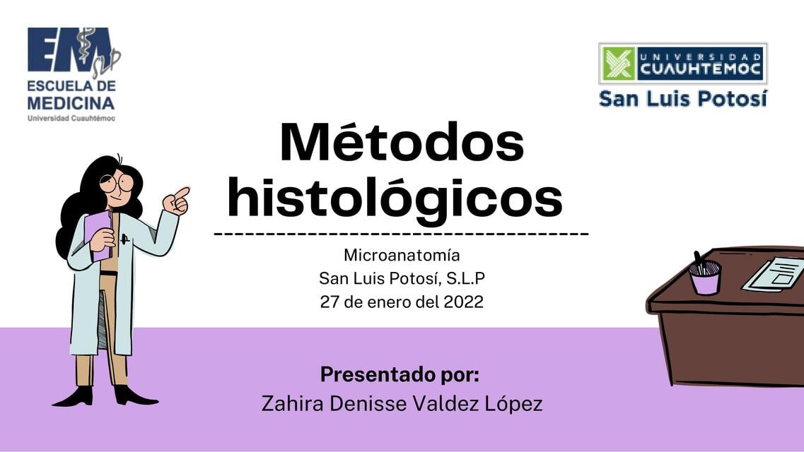 Métodos Histológicos | Zahira Valdez | uDocz
