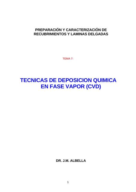 Tecnicas de Deposición Química en Fase Vapor CVD