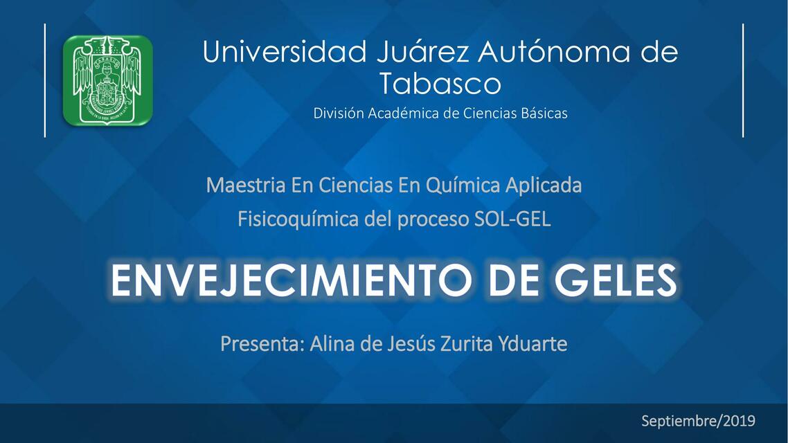 Envejecimiento de Geles