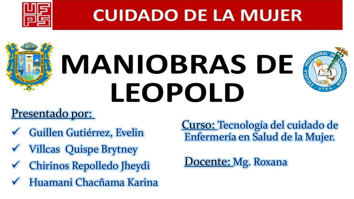 Maniobras de Leopold 