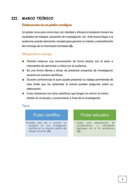 Elaboración de un póster científico 